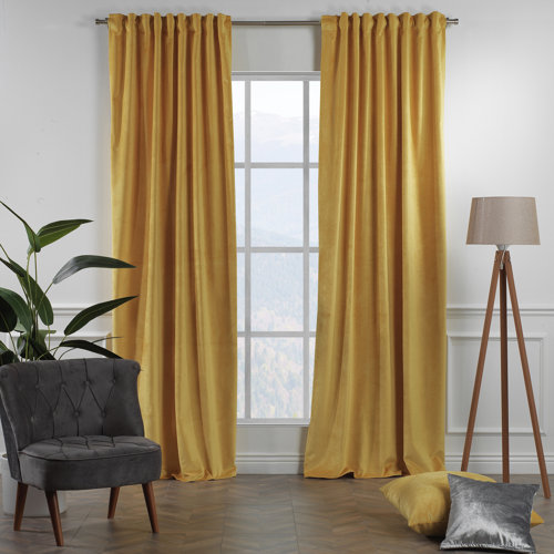 Wayfair Yellow & Gold Curtains & Drapes You'll Love in 2023